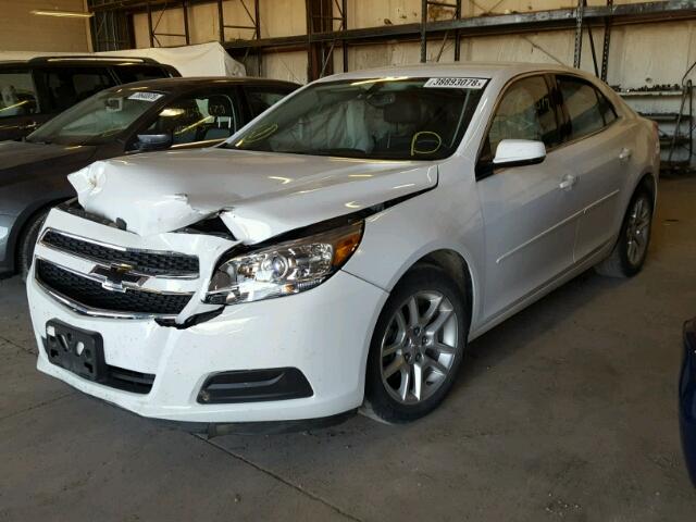 1G11C5SA1DF151990 - 2013 CHEVROLET MALIBU 1LT WHITE photo 2