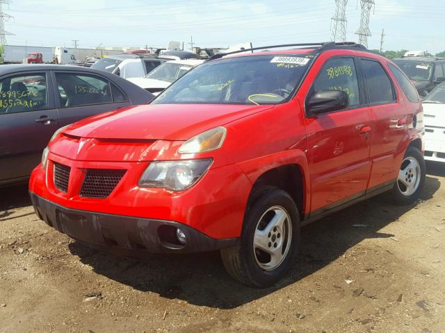 3G7DA03E82S551728 - 2002 PONTIAC AZTEK RED photo 2