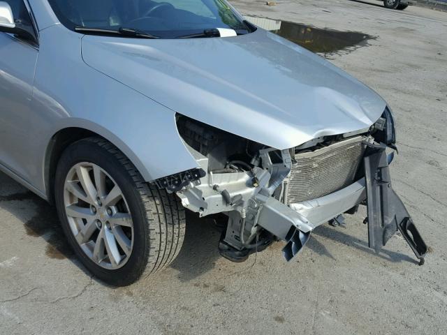 1G11H5SL2EF129601 - 2014 CHEVROLET MALIBU LTZ ვერცხლისფერი ფოტო 9