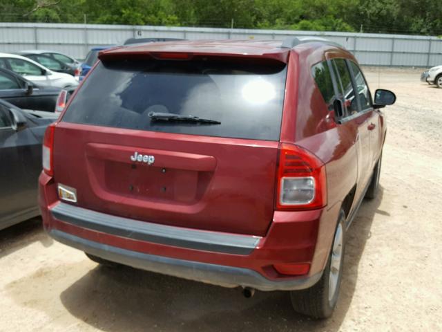 1C4NJCBB9CD623598 - 2012 JEEP COMPASS SP MAROON photo 4
