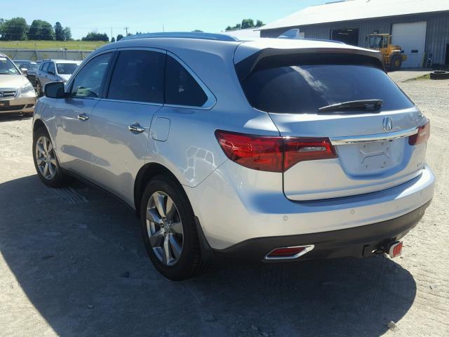 5FRYD4H80EB030115 - 2014 ACURA MDX ADVANC 银色 照片 3