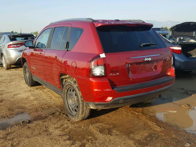 1C4NJDBB8ED694185 - 2014 JEEP COMPASS SP RED photo 3