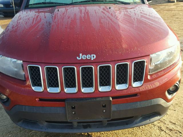 1C4NJDBB8ED694185 - 2014 JEEP COMPASS SP RED photo 9