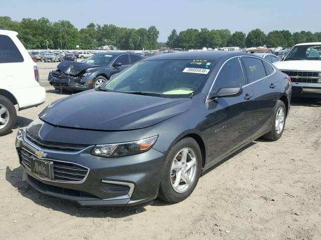 1G1ZB5ST6HF122868 - 2017 CHEVROLET MALIBU LS GRAY photo 2