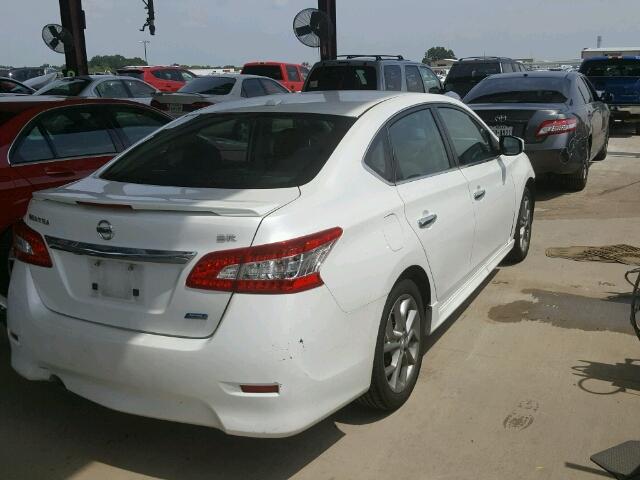 3N1AB7AP4DL712820 - 2013 NISSAN SENTRA S/S WHITE photo 4