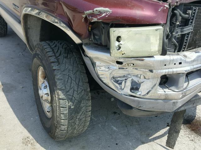 3B7KF23631G737421 - 2001 DODGE RAM 2500 PURPLE photo 9