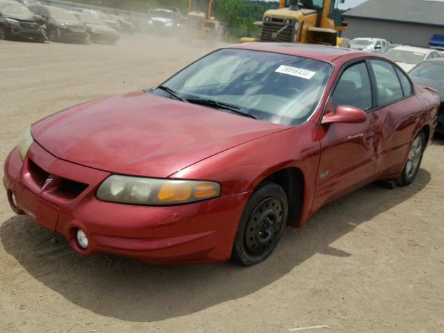 1G2HY54K34U197835 - 2004 PONTIAC BONNEVILLE RED photo 2