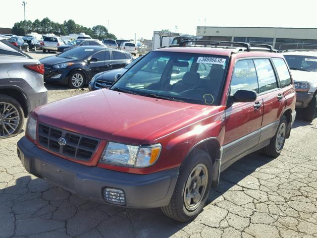 JF1SF635XXH720733 - 1999 SUBARU FORESTER L RED photo 2