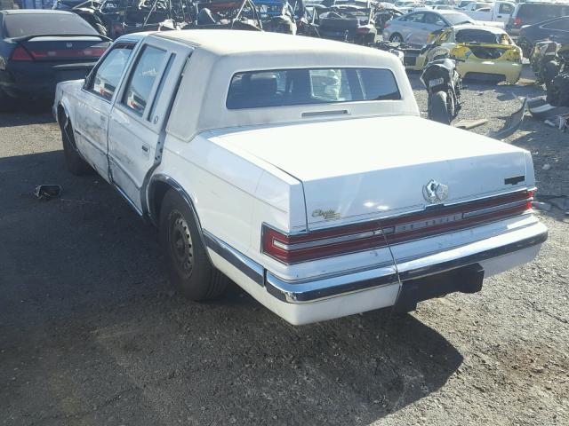 1C3XY56R2LD858243 - 1990 CHRYSLER IMPERIAL WHITE photo 3