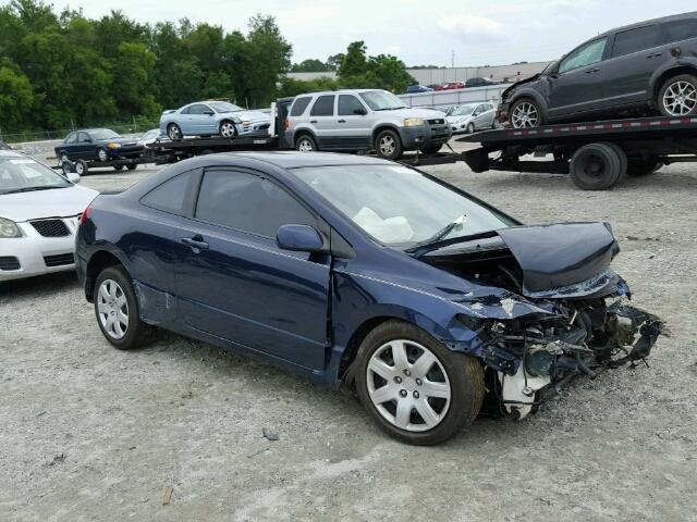 2HGFG12638H566630 - 2008 HONDA CIVIC LX BLUE photo 1