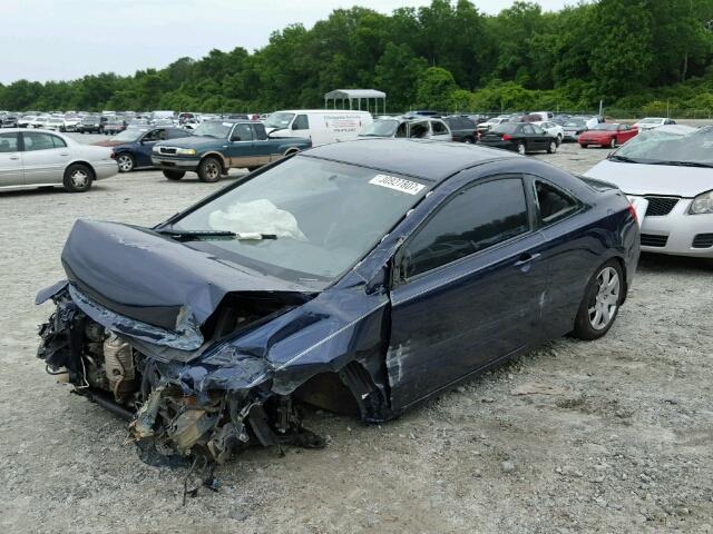 2HGFG12638H566630 - 2008 HONDA CIVIC LX BLUE photo 2