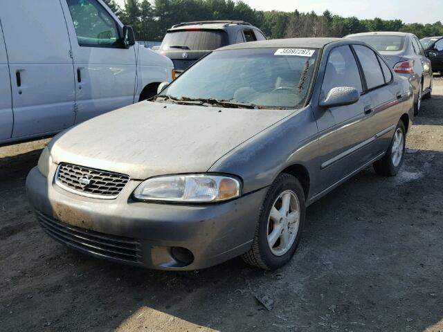 3N1CB51D21L458006 - 2001 NISSAN SENTRA XE GRAY photo 2