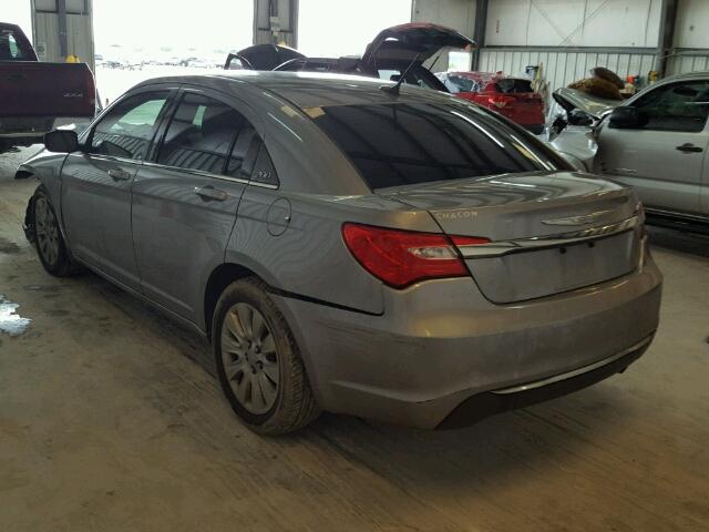 1C3CCBAB6DN686140 - 2013 CHRYSLER 200 GRAY photo 3