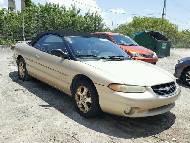 3C3EL55H9XT582531 - 1999 CHRYSLER SEBRING JX TAN photo 1