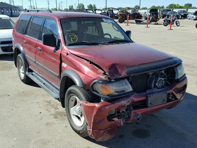 JA4MT21H11P063636 - 2001 MITSUBISHI MONTERO SP MAROON photo 1