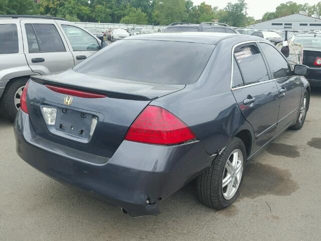 1HGCM56457A072049 - 2007 HONDA ACCORD LX BLACK photo 4