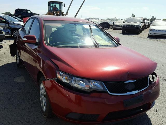 KNAFU4A26A5133661 - 2010 KIA FORTE EX RED photo 1