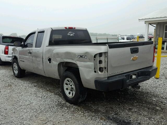 1GCEK19C09Z188899 - 2009 CHEVROLET SILVERADO TAN photo 3