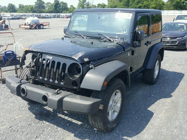 1C4AJWAG1FL626941 - 2015 JEEP WRANGLER S შავი ფოტო 2