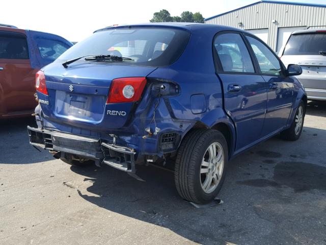 KL5JD66Z17K643284 - 2007 SUZUKI RENO BASE BLUE photo 4