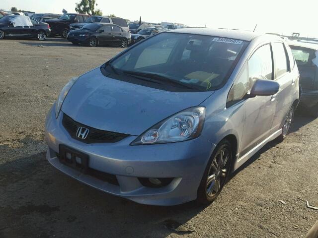 JHMGE88679S073924 - 2009 HONDA FIT SPORT BLUE photo 2