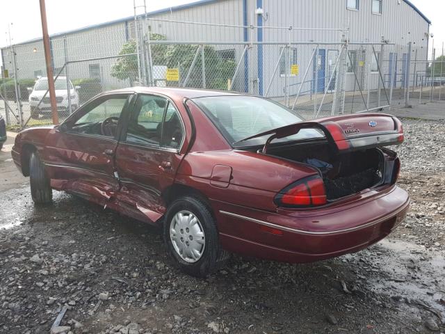 2G1WL52M3V1130129 - 1997 CHEVROLET LUMINA BAS MAROON photo 3