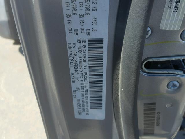 1C4NJCBA4FD284471 - 2015 JEEP COMPASS SP SILVER photo 10