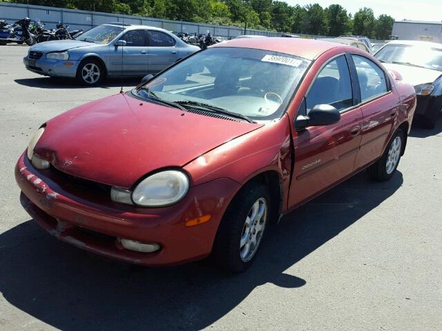 1B3ES46C6YD612377 - 2000 DODGE NEON/ES ORANGE photo 2