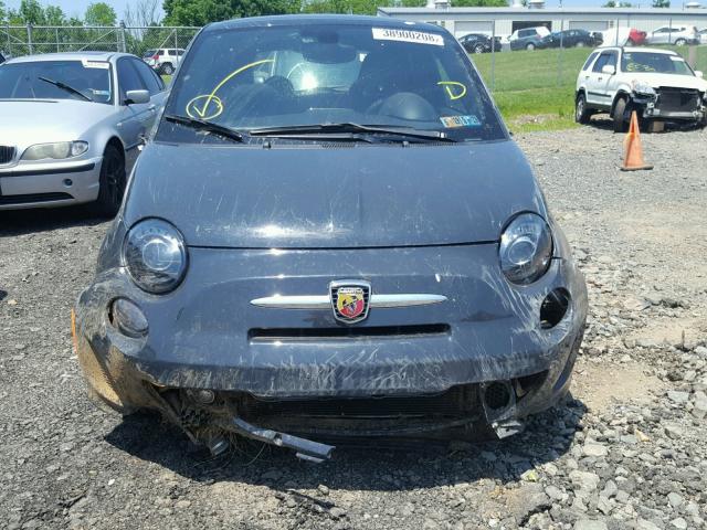 3C3CFFFH7HT598490 - 2017 FIAT 500 ABARTH GRAY photo 9