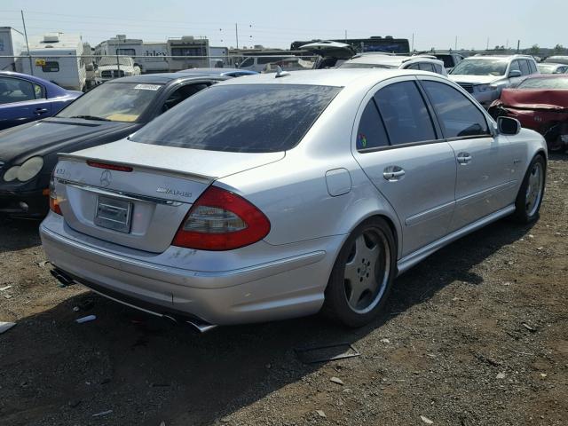 WDBUF77X07B017549 - 2007 MERCEDES-BENZ E 63 AMG SILVER photo 4