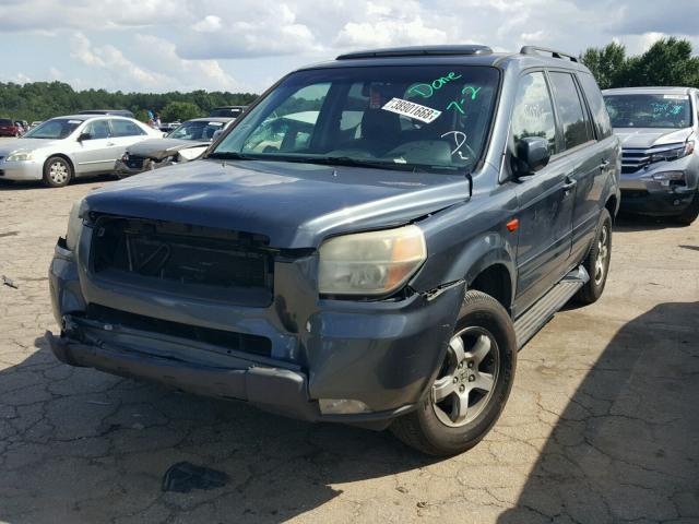 5FNYF18726B030233 - 2006 HONDA PILOT EX GREEN photo 2