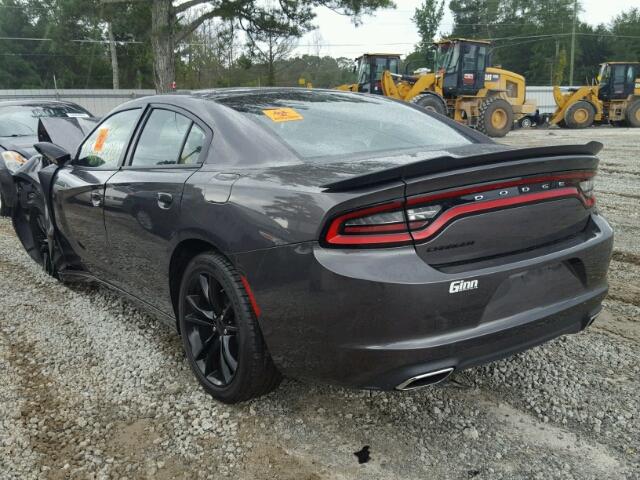 2C3CDXBG7GH355908 - 2016 DODGE CHARGER GRAY photo 3