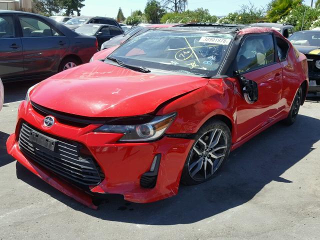 JTKJF5C79E3081166 - 2014 TOYOTA SCION TC 红色 照片 2