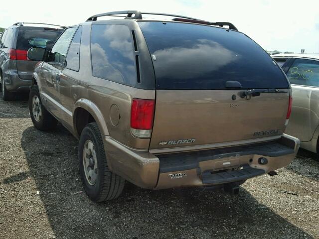 1GNCT18X53K129881 - 2003 CHEVROLET BLAZER BROWN photo 3