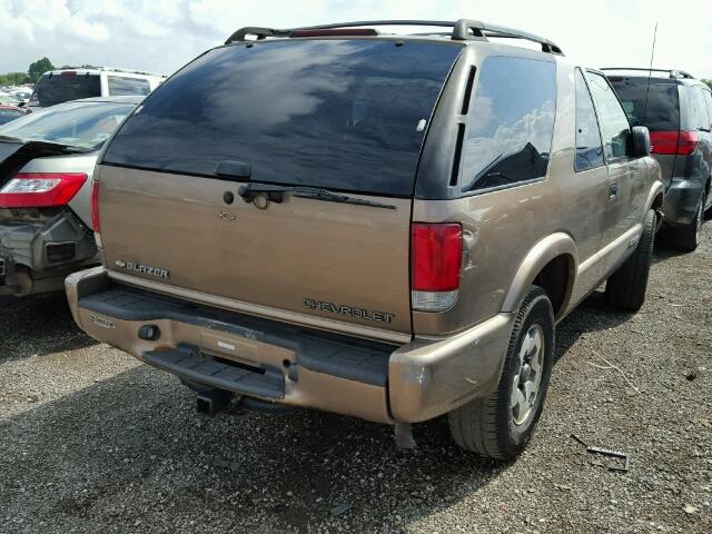 1GNCT18X53K129881 - 2003 CHEVROLET BLAZER BROWN photo 4