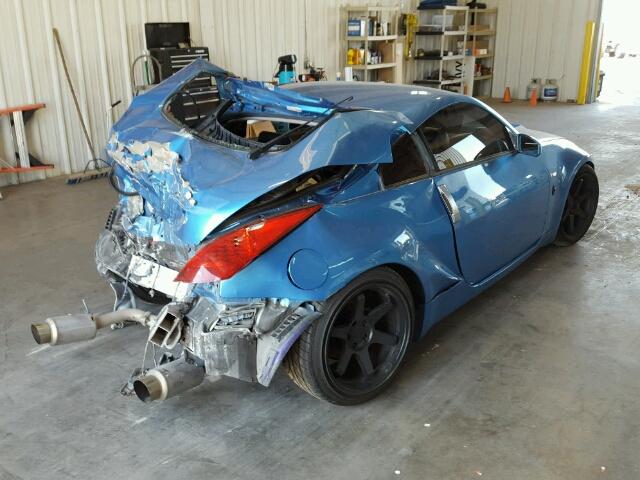 JN1AZ34DX5M601895 - 2005 NISSAN 350Z COUPE BLUE photo 4