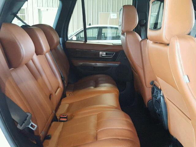 SALSH2E4XDA786441 - 2013 LAND ROVER RANGE ROVE WHITE photo 6