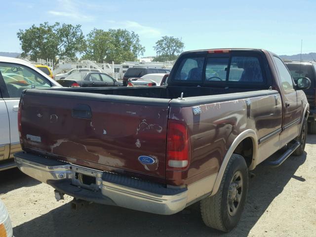 1FTFF28LXVKD37676 - 1997 FORD F250 MAROON photo 4