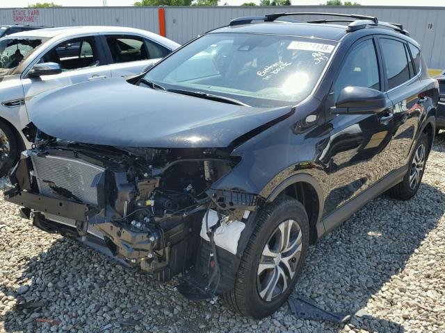 2T3BFREV1HW543025 - 2017 TOYOTA RAV4 LE BLACK photo 2