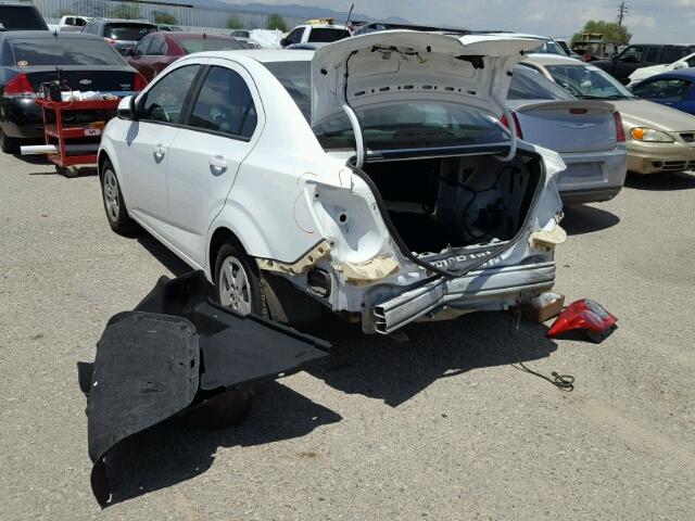 1G1JA5SHXG4116349 - 2016 CHEVROLET SONIC LS WHITE photo 3