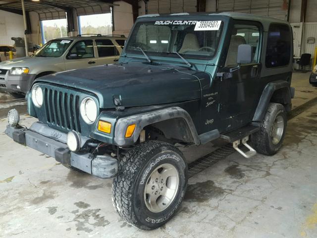 1J4FY19S1XP439913 - 1999 JEEP WRANGLER / GREEN photo 2