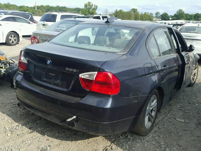 WBAVA33558P143599 - 2008 BMW 328I BLUE photo 4