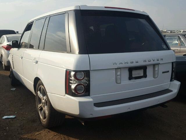 SALMF1E41CA388753 - 2012 LAND ROVER RANGE ROVE WHITE photo 3