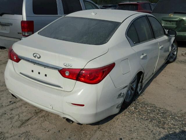 JN1EV7AP9HM743288 - 2017 INFINITI Q50 PREMIU WHITE photo 4