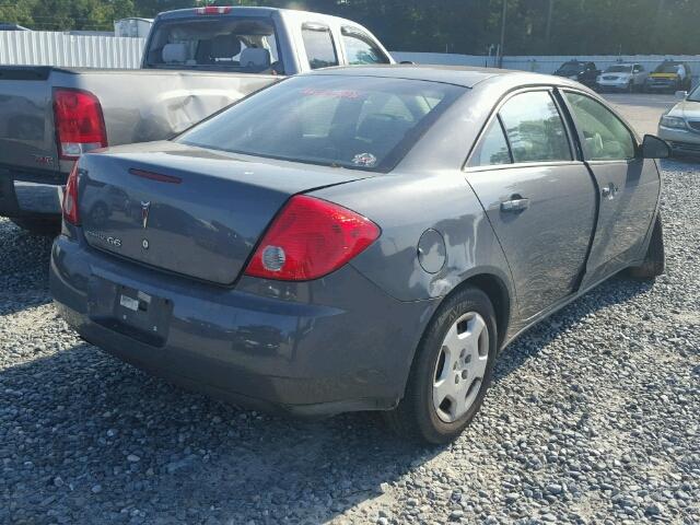 1G2ZF57B684225932 - 2008 PONTIAC G6 GRAY photo 4