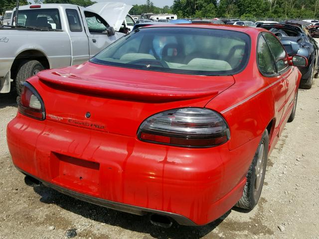 1G2WP12K41F245588 - 2001 PONTIAC GRAND PRIX RED photo 4