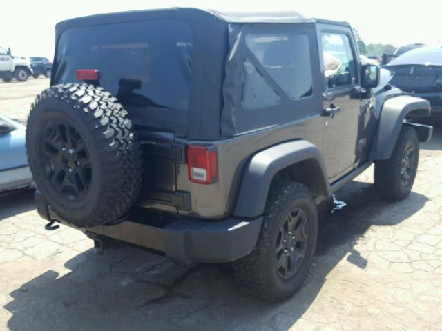 1C4AJWAG8EL293877 - 2014 JEEP WRANGLER S GRAY photo 4
