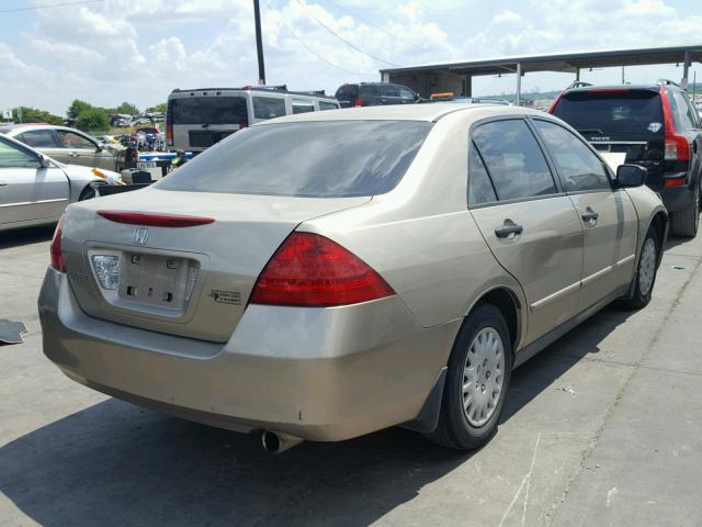 JHMCM56197C007518 - 2007 HONDA ACCORD VAL GOLD photo 4