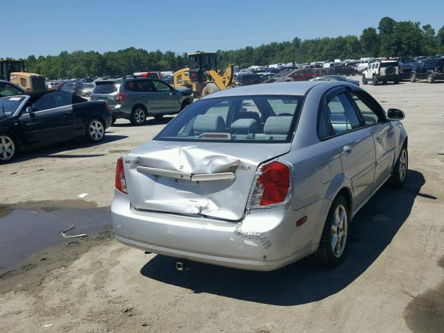 KL5JD56Z85K213999 - 2005 SUZUKI FORENZA S SILVER photo 4