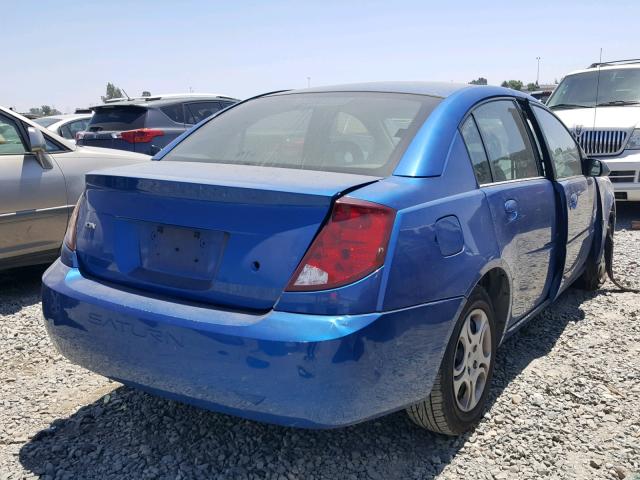 1G8AJ52F94Z224072 - 2004 SATURN ION LEVEL BLUE photo 4
